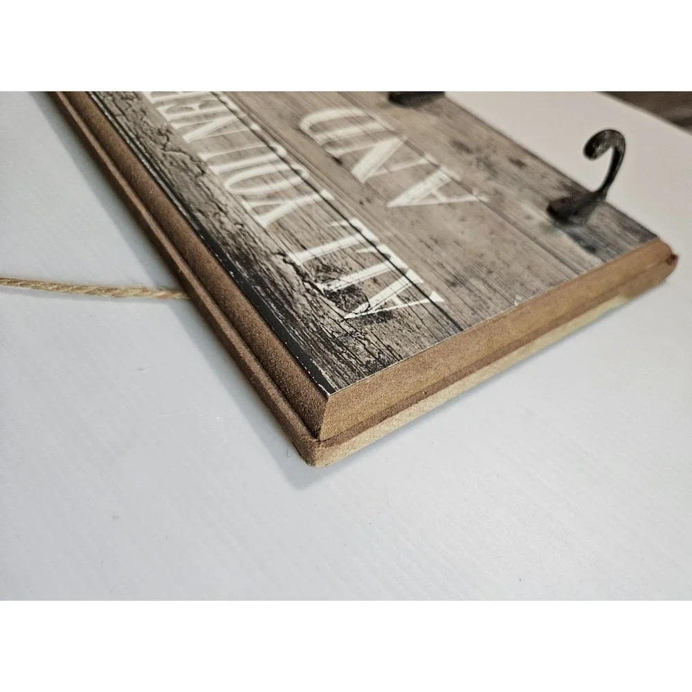 Vintage Style Pier 1 Rustic Wooden Dog Sign  Farmhouse Wall Decor